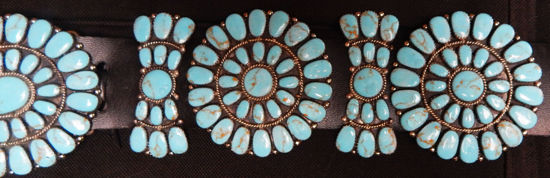 Navajo Cluster Turquoise Belt 1