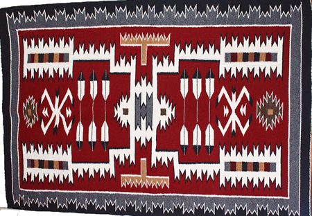 Picture for category Storm Pattern Navajo Rugs