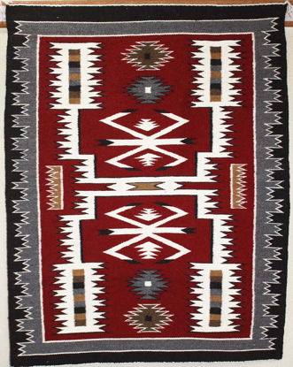 Storm pattern Navajo rug
