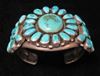 Navajo, dead pawn, sterling silver, cluster bracelet 1