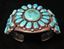 Navajo, dead pawn, sterling silver, cluster bracelet 1