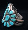 Navajo, dead pawn, sterling silver, cluster bracelet 2