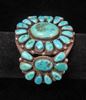 Navajo, dead pawn, sterling silver, cluster bracelet 3