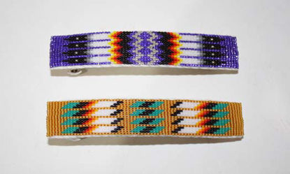 beaded Indian barrette 54