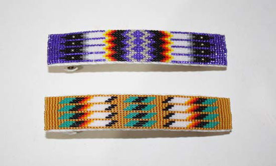 beaded Indian barrette 54